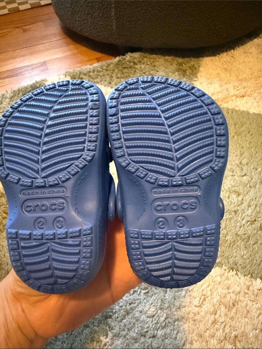 CROCS Kids Blue Clog Sandals with Playful Charms